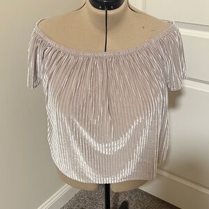 Forever 21 Shimmering Off-Shoulder Blouse